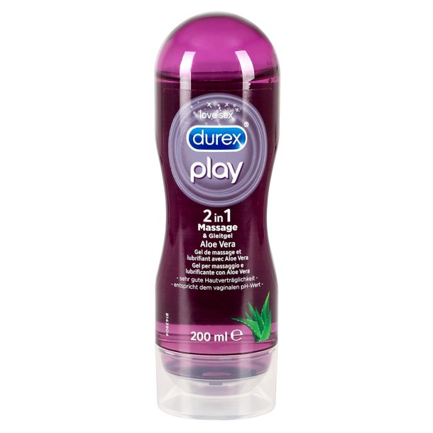 Durex Play Aloe Vera 2-i-1 Massageolie og Glidecreme 200 ml