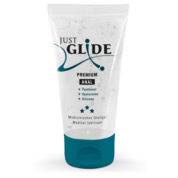 Just Glide Premium Anal Glidecreme med Panthenol og Hyaluronsyre