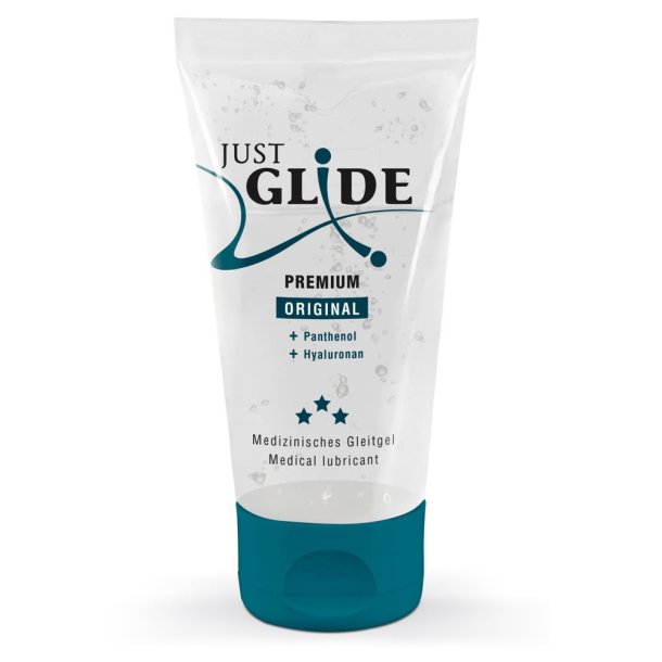 Just Glide Premium Glidecreme med Panthenol og Hyaluronsyre