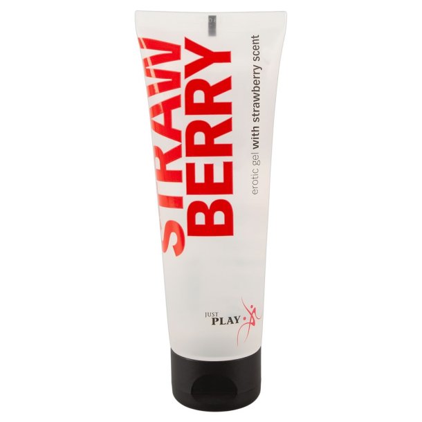 Just Play Massageolie med Jordbr Aroma 80ml