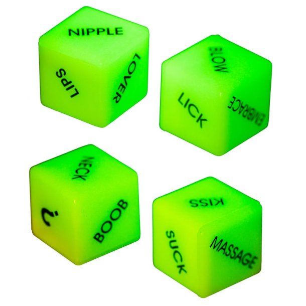 Glow in the dark Love Dice